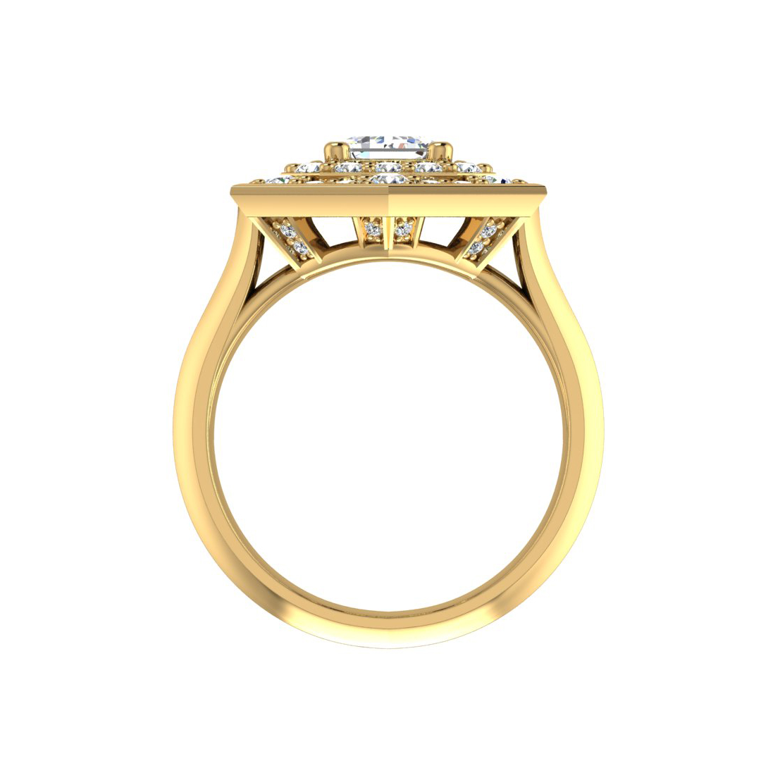 Haisley Halo Engagement Ring